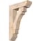 Ekena Millwork Merced Slat Smooth Bracket w/ Offset Brace, Douglas Fir, 7 1/2"W x 26"D x 38"H BKT0806X26X38MRC06SDF - alternate 1